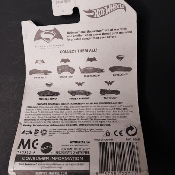 2016 Hot Wheels Batman VS Superman 1/7 Twin Mill - Picture 5 of 6